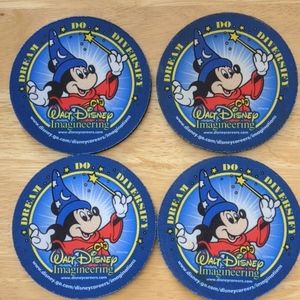 Set of 4 Walt Disney Imagineering Drink Coasters